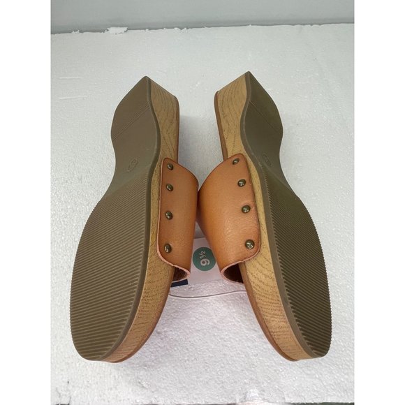 Universal Thread Natural Kora women's size 9.5 sandals slip on Faux Leather - Picture 13 of 16